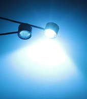 Motorcycle LED spotlights spot lights lamps running lights bright easy mount