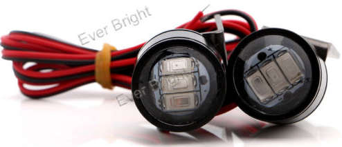 Motorcycle LED spotlights spot lights lamps running lights bright easy mount