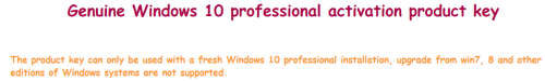 Win 10 PRO Win10 Windows 10 PRO 32/64 bit licence activation key