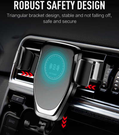 Qi wireless car charger for android or iphone