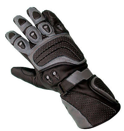 Motorcycle gloves Grey with armour size M