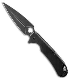 Russian Daggerr Arrow folding  knife black plain blade