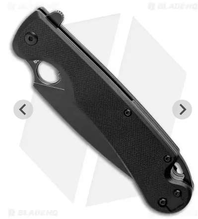 Russian Daggerr Arrow folding  knife black plain blade