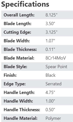 Russian Daggerr Resident folding  knife black semi serrated blade olive