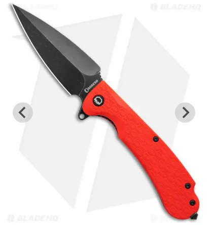Russian Daggerr Urban 2 folding  knife black plain blade orange