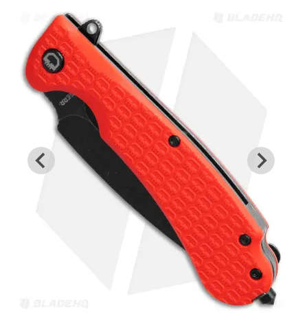 Russian Daggerr Urban 2 folding  knife black plain blade orange