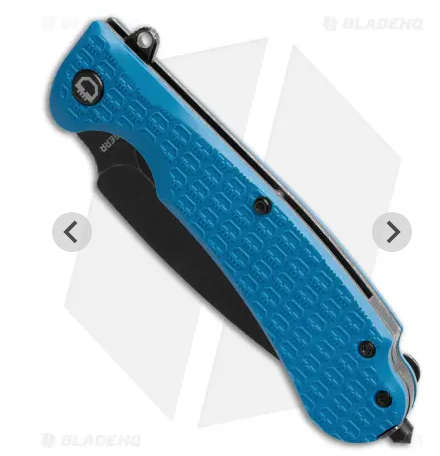 Russian Daggerr Urban 2 folding  knife black plain blade blue