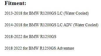 Bmw R1200GS LC R1250GS screen windshield aftermarket SMOKED