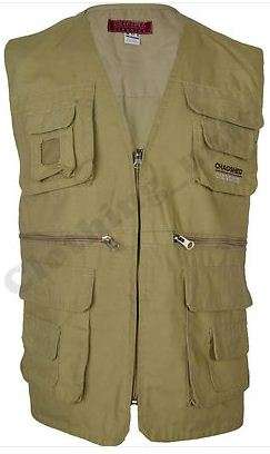 Fishing jacket 11 pockets  BEIGE colour size L
