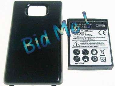 Samsung Galaxy S2 I9100 extended battery 3500mah and rear cover