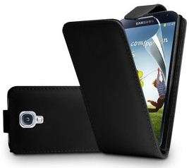 Samsung Galaxy S3 MINI flip case cover BLACK free screen protector,stylus,SIGNAL BOOSTER!