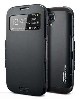 Samsung Galaxy S4 I9500 slim armour armour tough plastic case cover BLACK