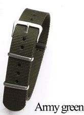 Nato watch strap GREEN nylon military 20mm