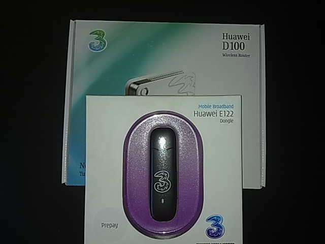 Huawei D100 3G/HSDPA Wireless network router + Huawei E122 7.2mbps usb modem!!