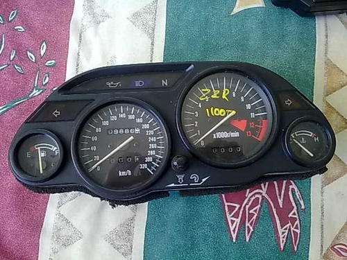 Kawasaki ZZR1100D speedometer/clocks/gauges with under 10k kms.