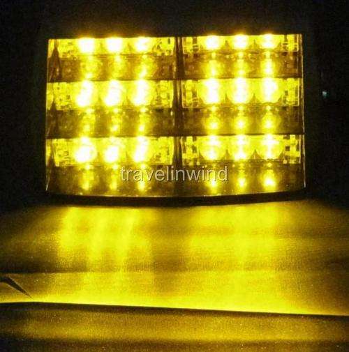 18 LED Flashing windscreen emergency strobe light... AMBER AMBER AMBER ,bright!