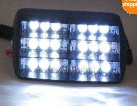 18 LED Flashing windscreen emergency strobe light... WHITE ,bright!