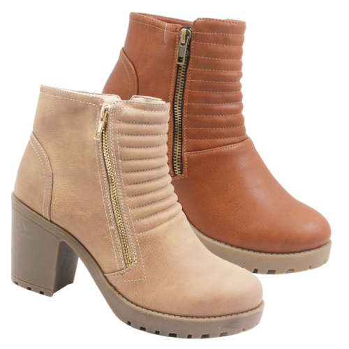Jada ladies chunky heel boot
