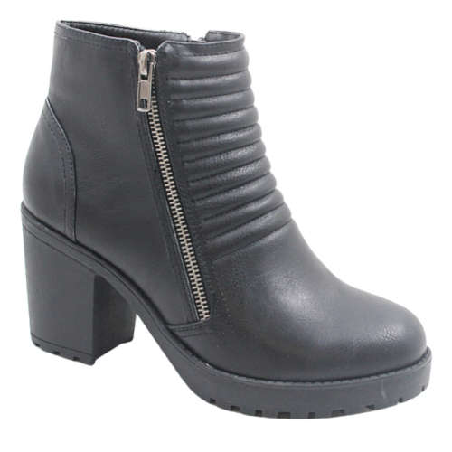 Jada ladies chunky heel boot