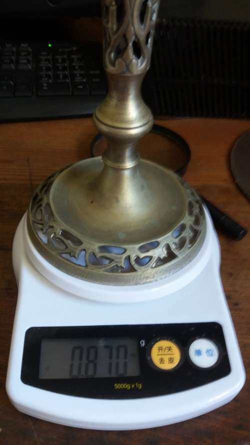 Bronze Three Pier Candle Holder