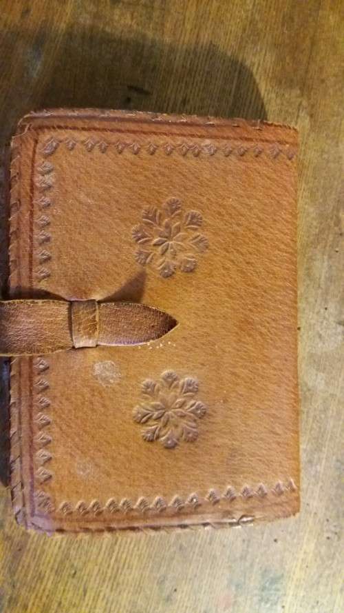 Leather Playing Cards Holder.