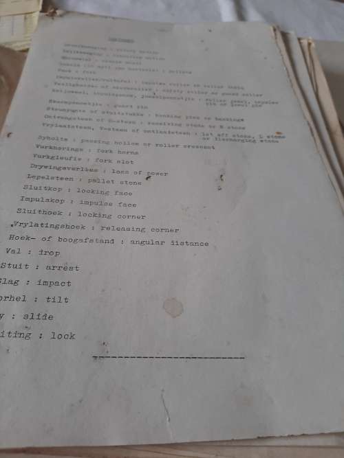 old Watch Repair training manuals