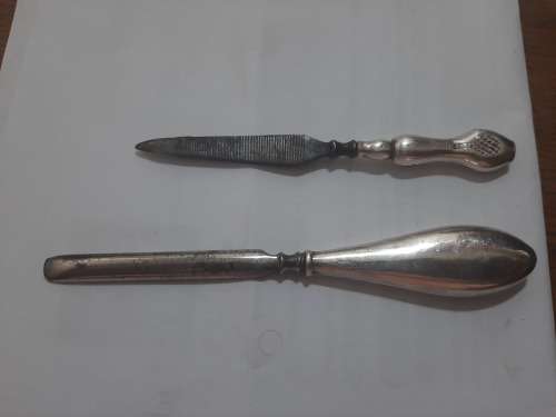 sterling silver handled hallmark manicure items