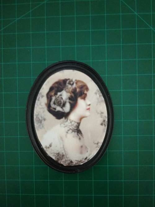 Vintage style painting brooch/Beautiful brooch/Stylish fashion brooch/Special brooch/ Brooch