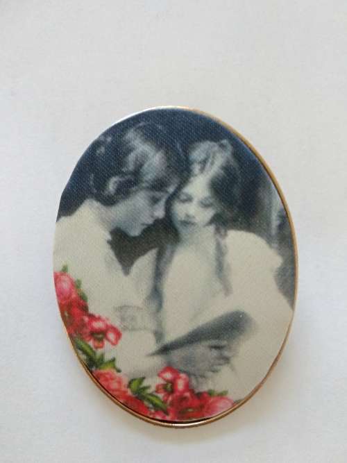 Vintage style painting brooch/Beautiful brooch/Stylish fashion brooch/Special brooch/ Brooch