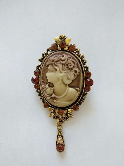 Vintage style cameo brooch/Beautiful brooch/Stylish fashion brooch/Special brooch/ Brooch