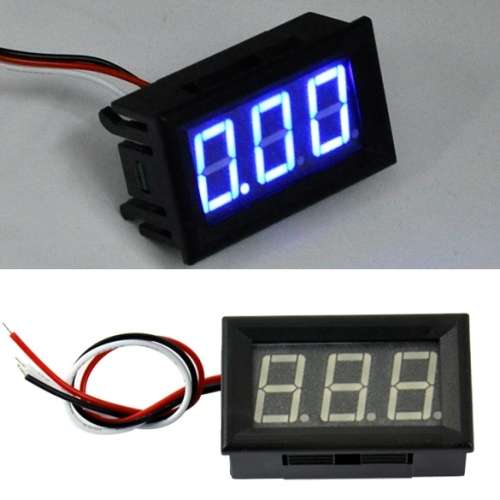 LED Digital Volt Panel Meter | Voltmeter AC 60-500V 110/220V (Blue)
