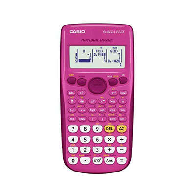 Casio FX-82ZA Plus Scientific Calculator (Pink)