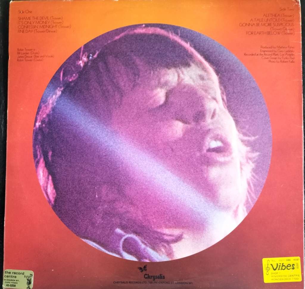 Robin Trower - For earth below (Vintage Vinyl / LP / Record)
