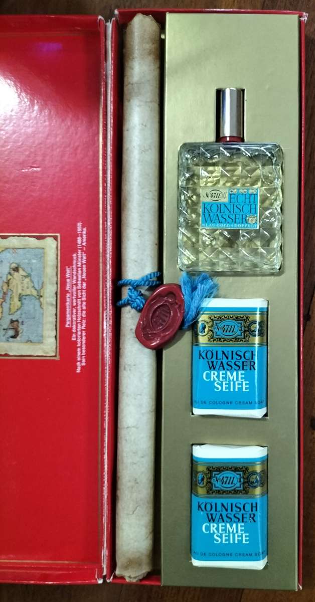 Vintage 4711 perfume and soap in original box