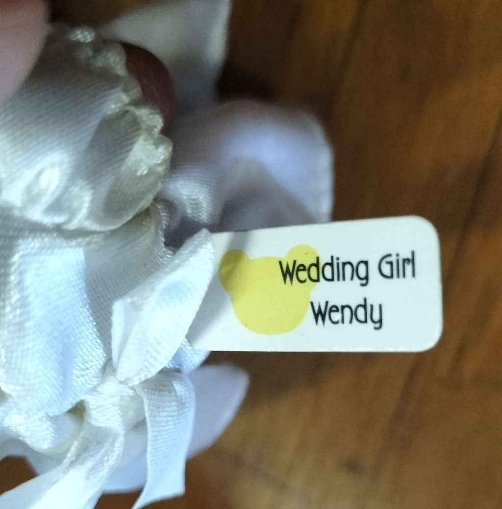 Vintage McDonalds 1999 bear with label - Wedding girl - Wendy