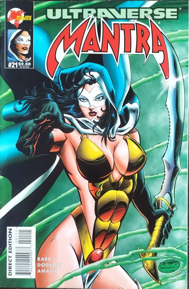 Vintage Malibu comic - Mantra Ultraverse #21