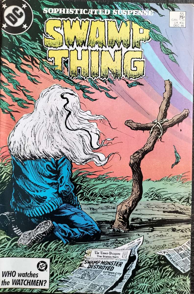 Vintage DC comic - Sophisticated suspense - Swamp Thing #55