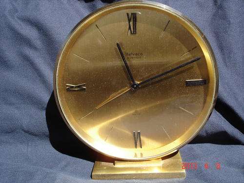 Helveco mantle clock with alarm.