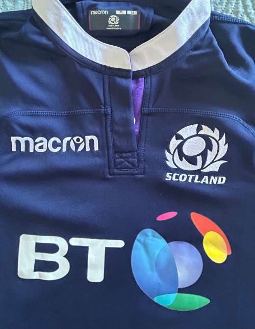 Scotland player issue rugby jersey