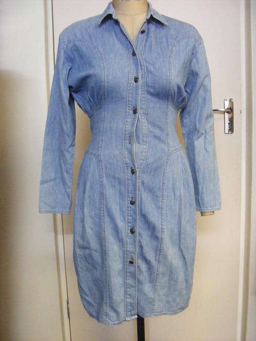 VINTAGE Denim winter dress