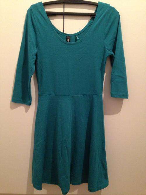 VINTAGE Look jade flare skater dress MARKED DOWN