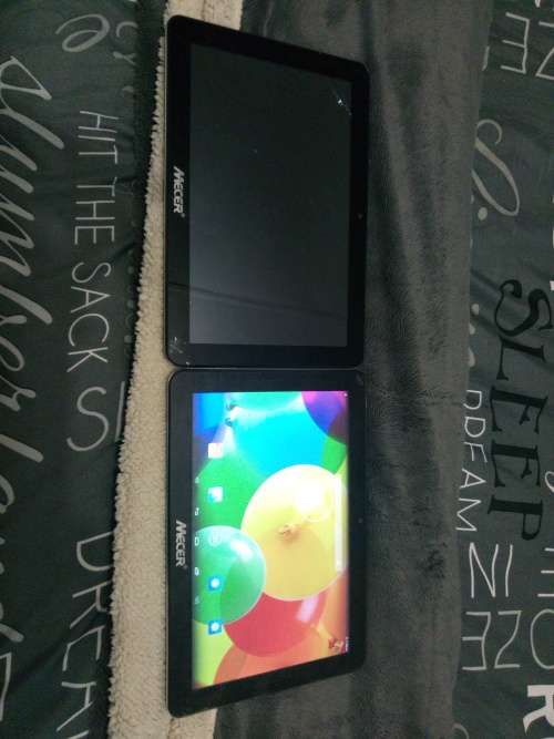 2x Second Mecer Android 10.1" 8GB WiFi Tablets - Black