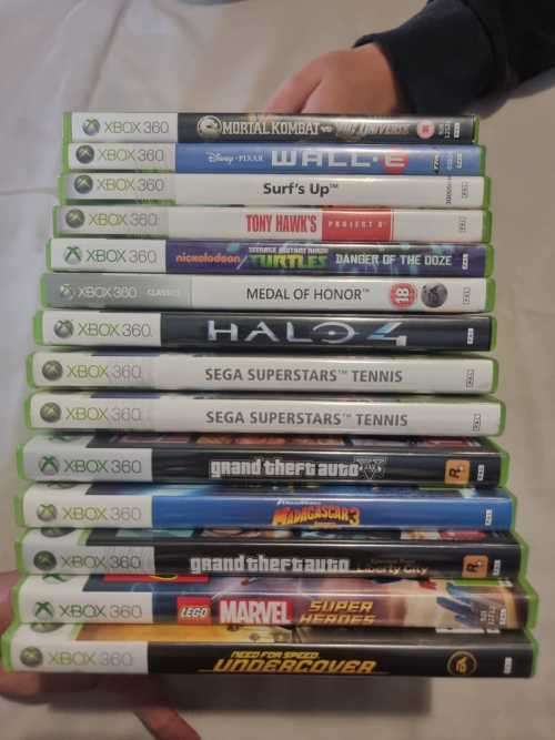 Secondhand Xbox 360 with Remote, Games & Accessories