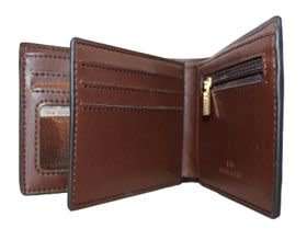 GIO Genuine Leather Cow Skin Bifold Wallet - Brown