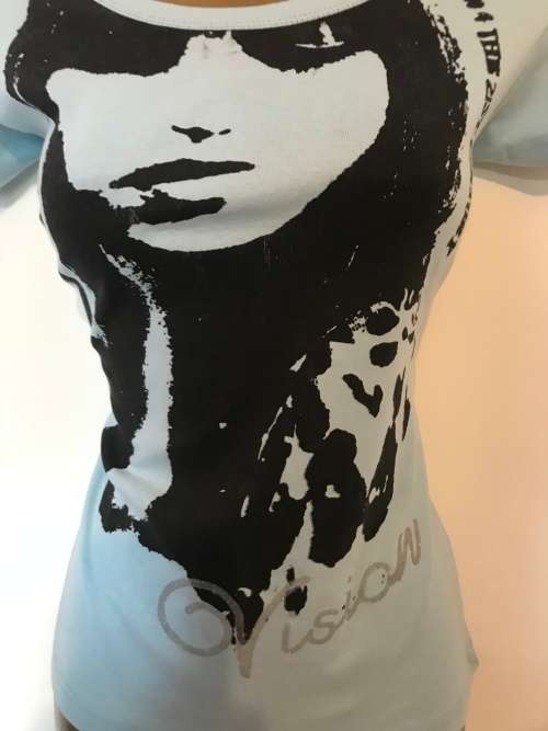 Suits size 12/36 ladies powder blue t-shirt top