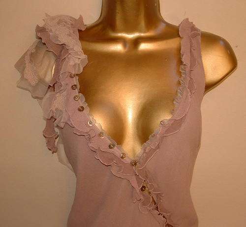12 / 36 Designer 100% SILK dress by Karen Millen british designer dusky pink STUNNING.
