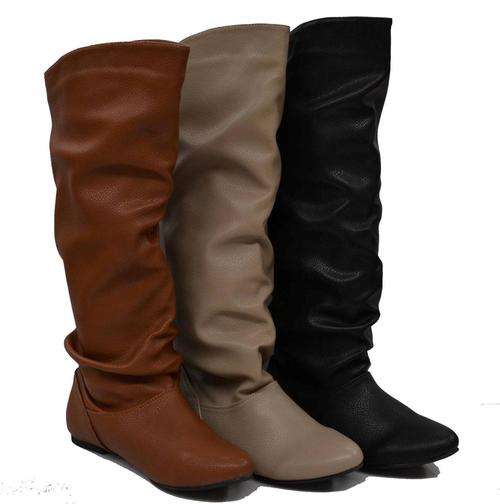 Size 7    BLACK    -    slouch boots