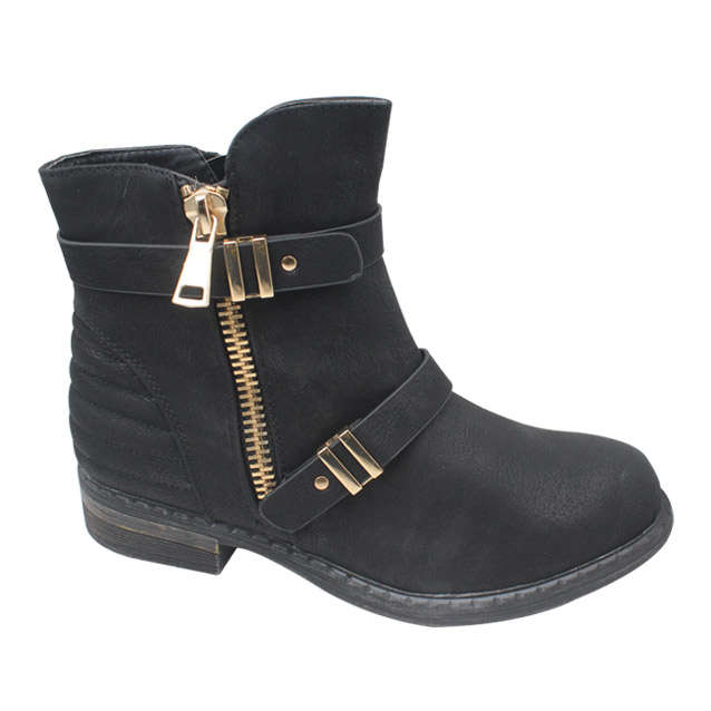 Size 4 - 8    New ladies black ankle boots