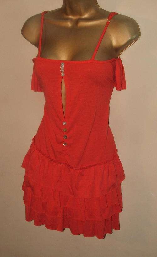 34 size medium 10 Sunset organe dress or Top New and unworn.