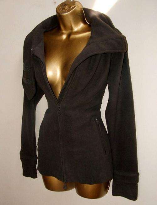 8, 10, 12, 14, 16 New clockhouse uk brand - roll neck quality fleece jacket coat red, brown, black..